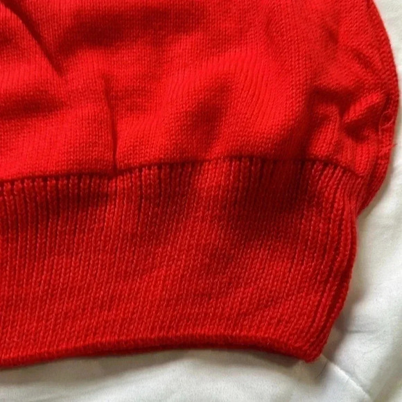 Ugly Christmas sweater red and white crewneck size large - Picture 3 of 5